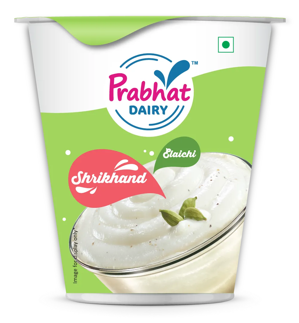 Prabhat Dairy Shrikhand Cup Elaichi 3kg BW 100gm